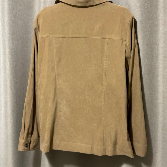 Alia Brushed Cotton Zip Front Jacket - Size 14 - Picture 4 of 10